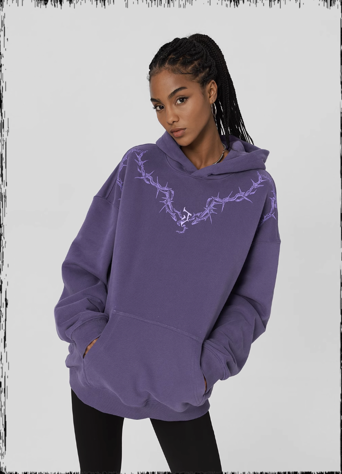 JHYQ Glue Crack Printing Hoodie
