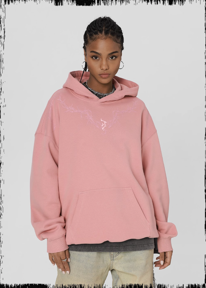 JHYQ Glue Crack Printing Hoodie