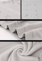 JHYQ White Dove Bubble Print Hoodie