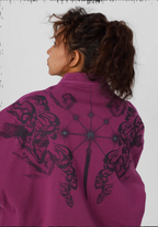 JHYQ Screen Printed Half Zip Sweatshirt