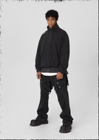 JHYQ 3D Embroidery Half Zip Sweatshirt