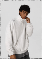 JHYQ 3D Embroidery Half Zip Sweatshirt