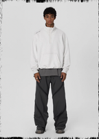JHYQ 3D Embroidery Half Zip Sweatshirt