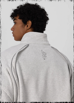 JHYQ 3D Arc Half Zip Sweatshirt
