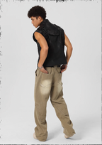 JHYQ Sand Washed Gradient Denim Jeans