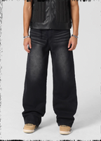 JHYQ Sand Washed Gradient Denim Jeans