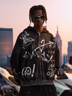 Harsh and Cruel Spray Paint Washed Hoodie