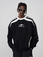Harsh and Cruel Embroidered Logo Round Neck Sweater