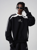 Harsh and Cruel Embroidered Logo Round Neck Sweater