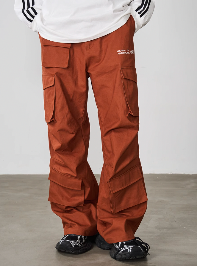 Harsh and Cruel Multi Pocket Pleated Loose Cargos
