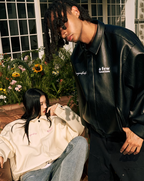AFGK Basic Logo All Leather Jacket