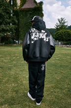 MEDM Daisy Embroidery Varsity Jacket