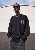 MEDM Basic Embroidery Logo Knit Sweater