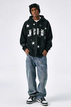 MEDM Pentagram Star Zipper Hoodie