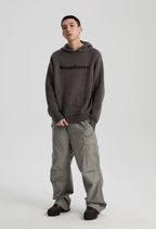 Wassup House Basic Logo Knit Hoodie