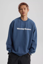 Wassup House Basic Printing Logo Sweatshirt