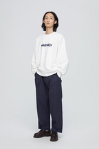 Wassup House 3D Embroidery Basic Logo Sweatshirt