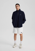 Wassup House Half Zipper Logo Sweatshirt