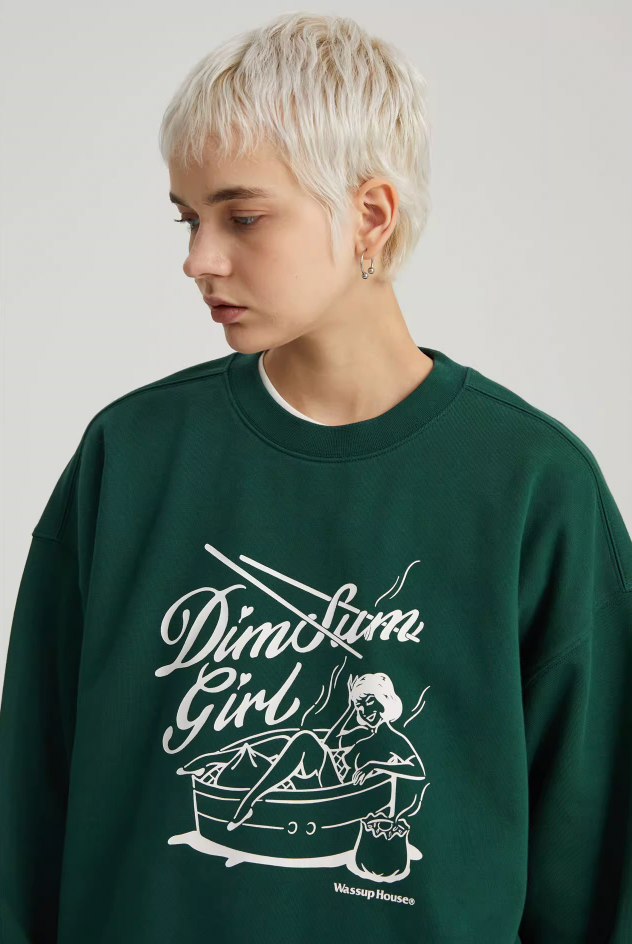 Wassup House Dim Sum Girl Printed Sweatshirt