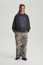 Wassup House Slogan Printing Sweatshirt