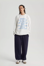 Wassup House Slogan Printing Sweatshirt