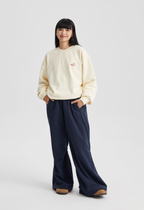 Wassup House Crab Graffiti Word Foam Printing Sweatshirt