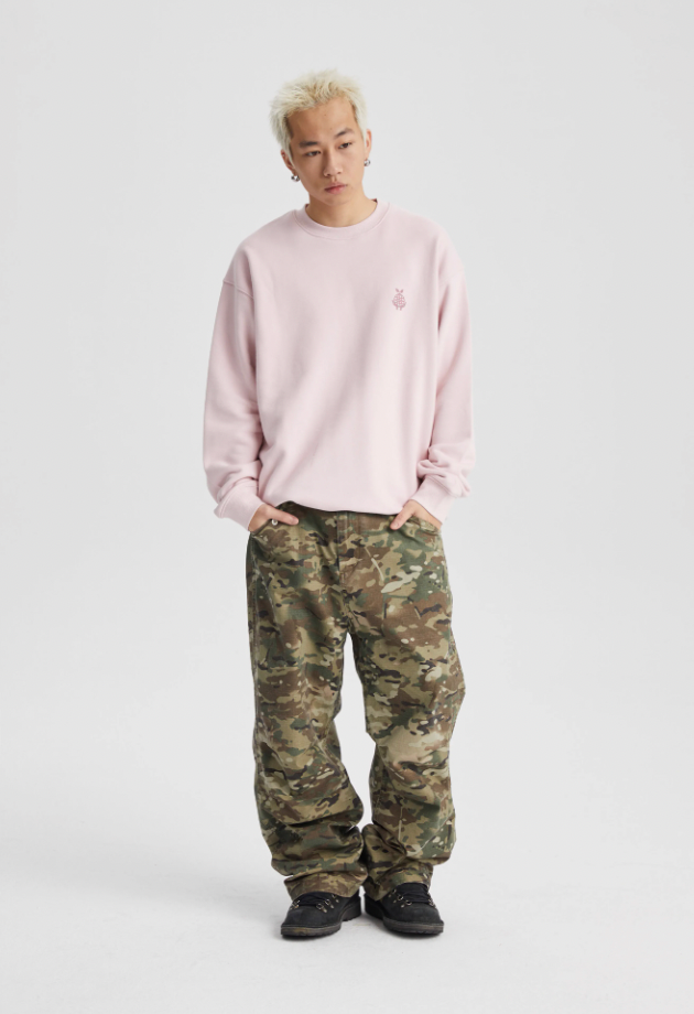 Wassup House Earth Planting Printed Embroidery Sweatshirt