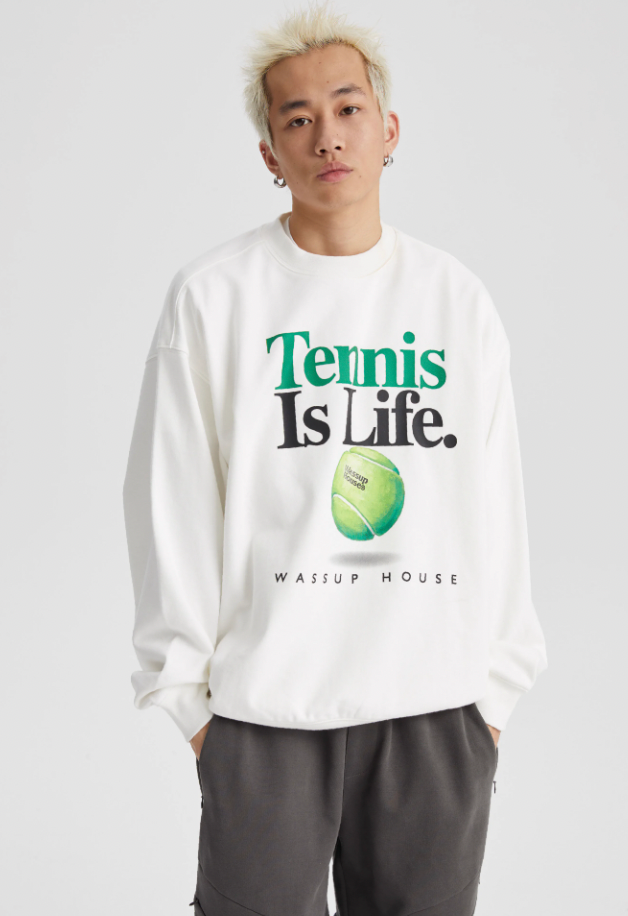 Wassup House LIFE Printed Sweatshirt