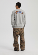 Wassup House Dachshund Running Printed Sweatshirt