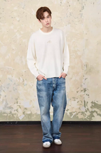 Harsh and Cruel Embroidered Logo Pullover Knit Sweater