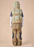 EVILKNIGHT(EK) Tie Dye Digitally Printed Zipper Vest