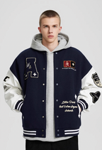 Achock Flocked Baseball Jacket