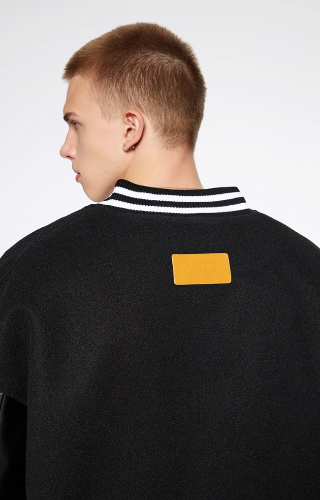 Achock Basic Embroidery Baseball Jacket