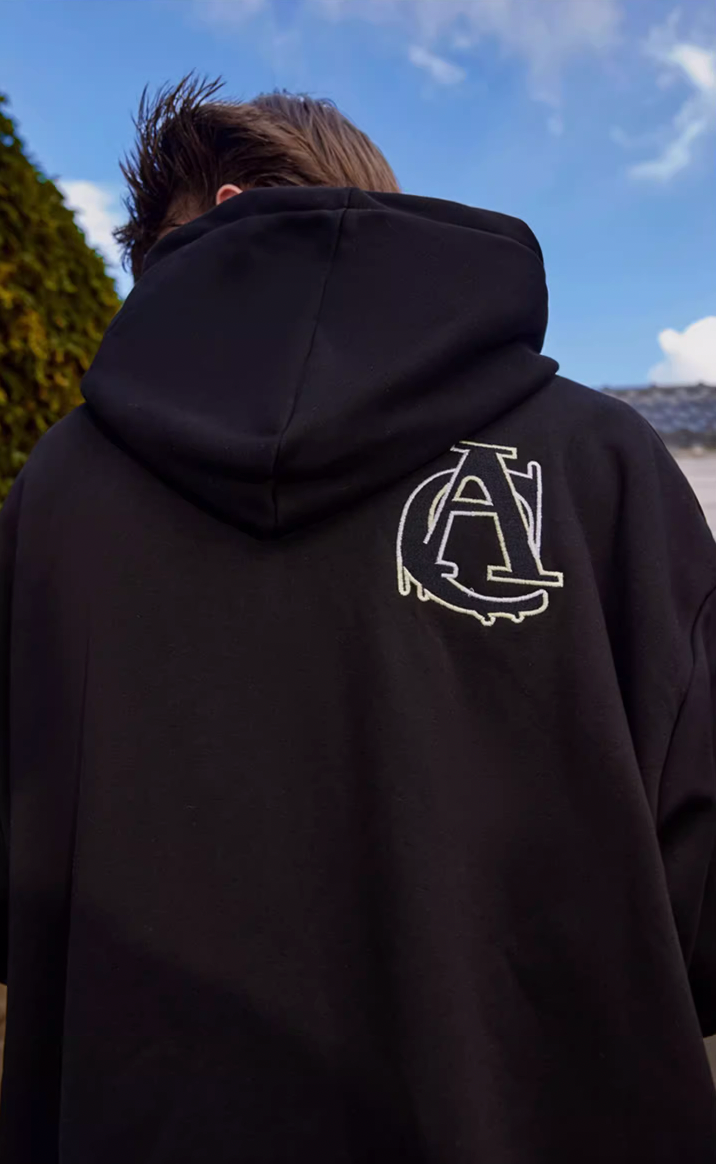 Achock Embroidery Logo Zipper Hoodie