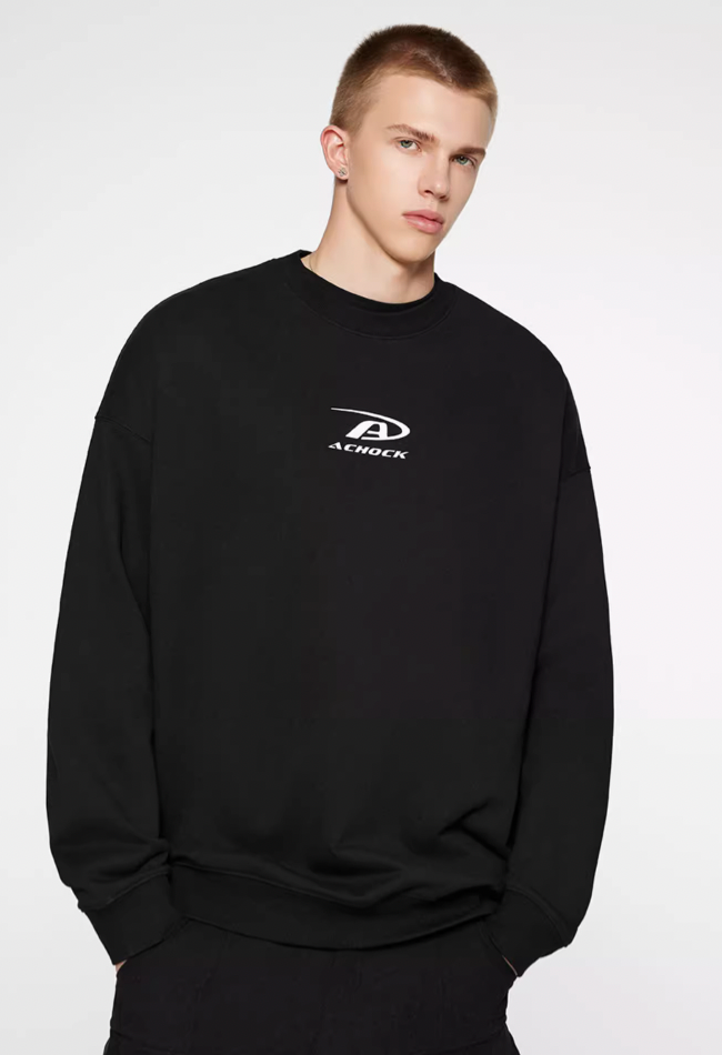 Achock Basic Logo Print Sweatshirt