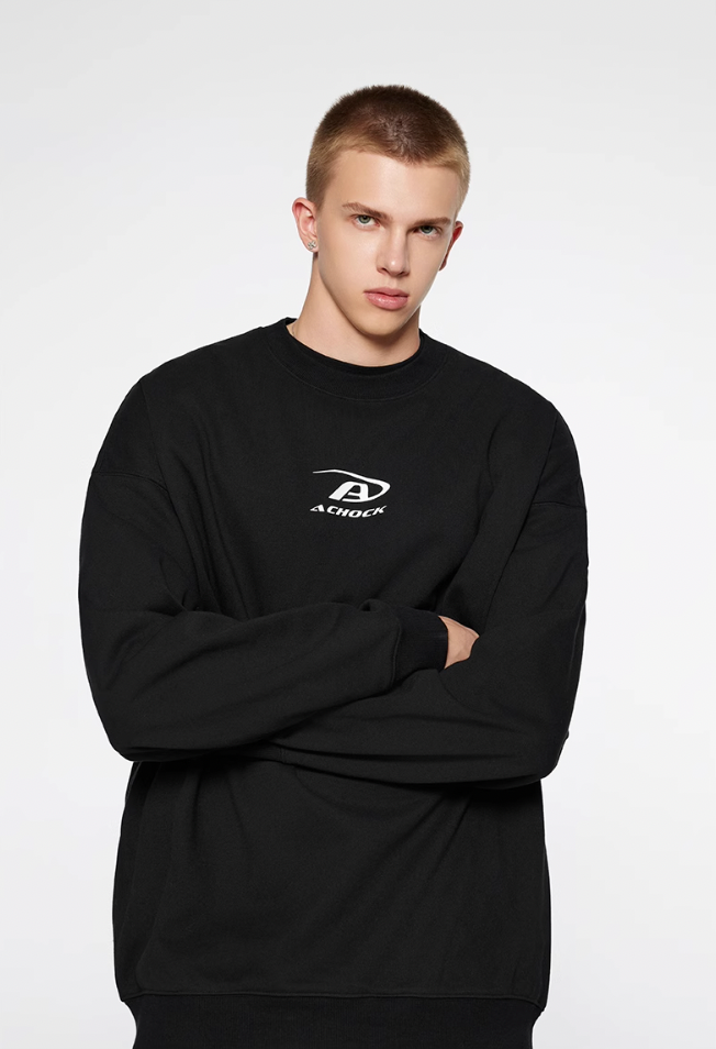 Achock Basic Logo Print Sweatshirt