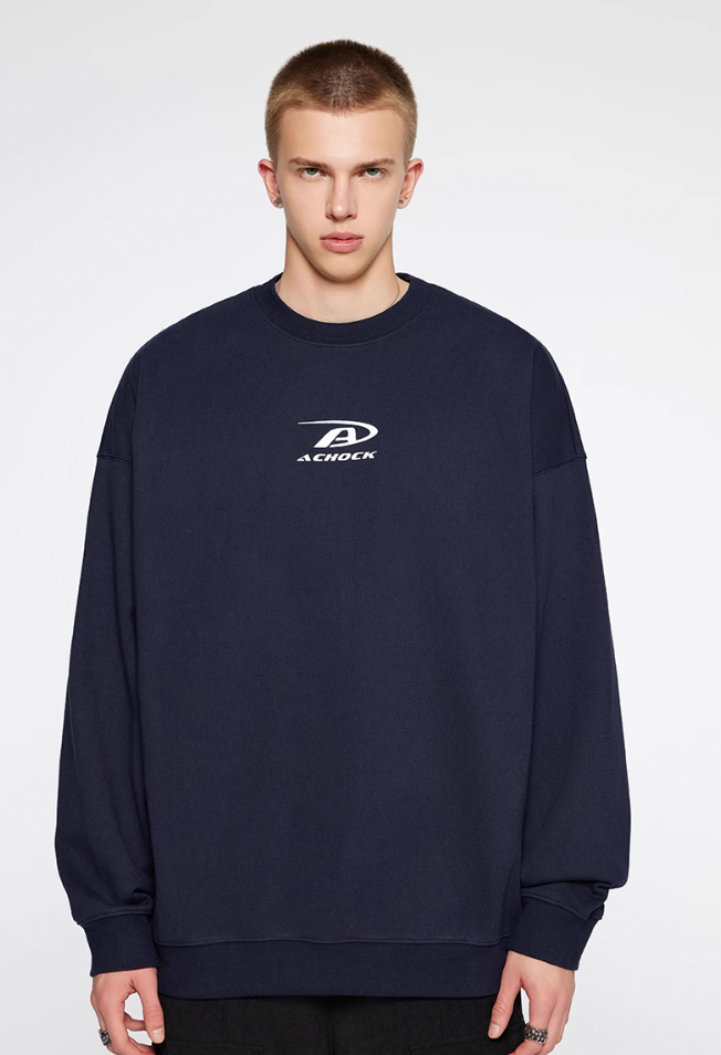 Achock Basic Logo Print Sweatshirt