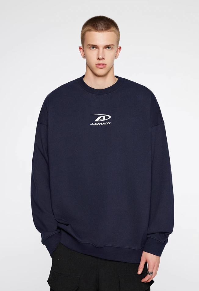 Achock Basic Logo Print Sweatshirt