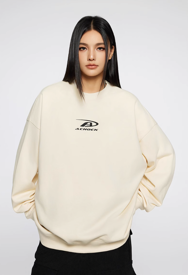 Achock Basic Logo Print Sweatshirt