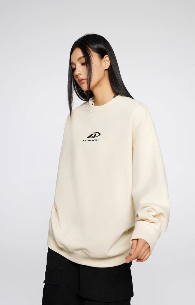 Achock Basic Logo Print Sweatshirt