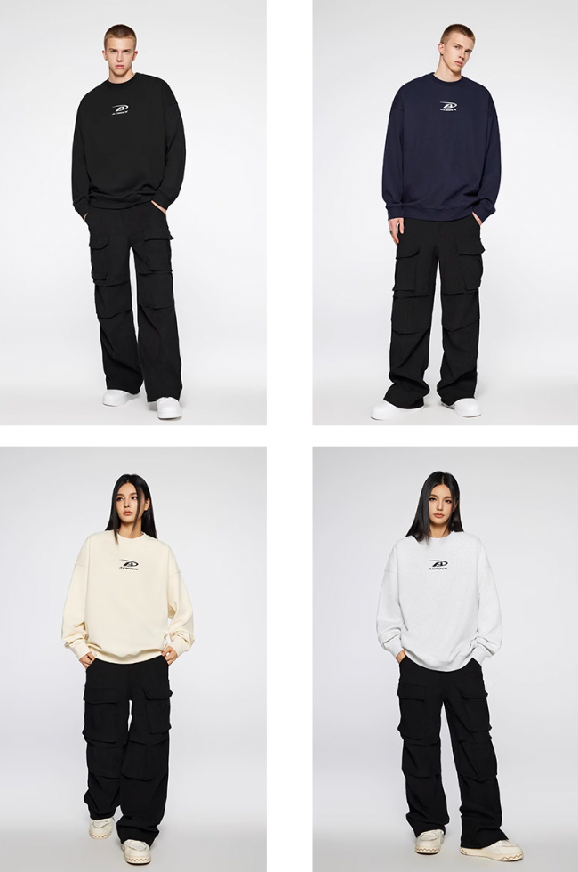 Achock Basic Logo Print Sweatshirt