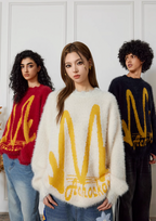 Achock M Letter Knit Sweater