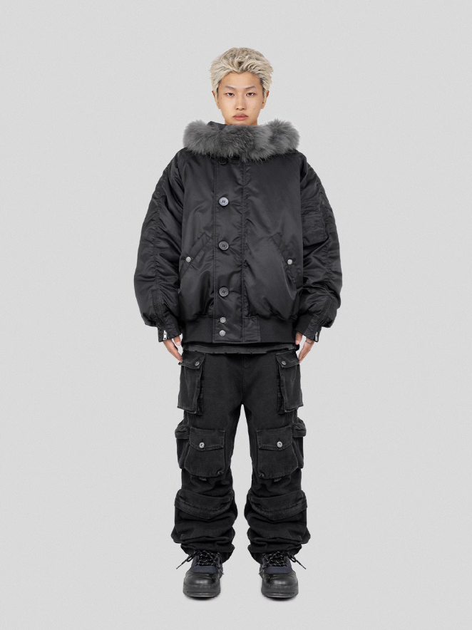 UNDERWATER  N-2B Waterproof Nylon Bomber Jacket