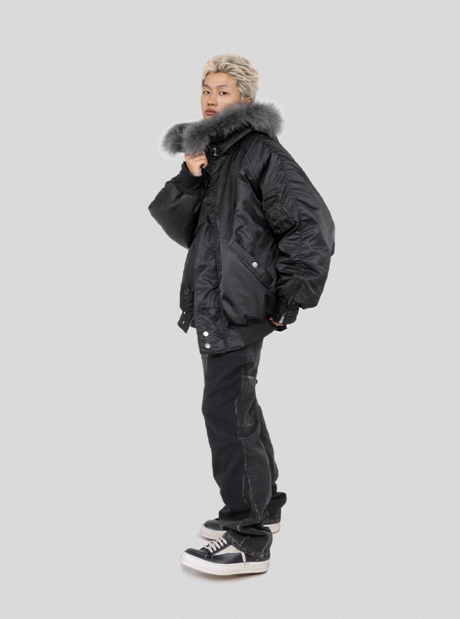 UNDERWATER  N-2B Waterproof Nylon Bomber Jacket