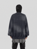 UNDERWATER Destruction The Deluge Faded Print Sweatshirt
