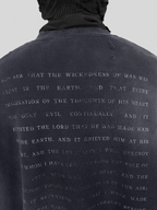 UNDERWATER Destruction The Deluge Faded Print Sweatshirt