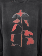 UNDERWATER Wormhole Destruction Alive Printed Faded Sweatshirt