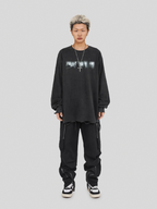 UNDERWATER Cemetery Printed Long Sleeve Tee