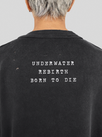 UNDERWATER Cemetery Printed Long Sleeve Tee