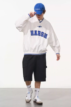 Harsh and Cruel V-Neck Embroidered Baseball Jersey